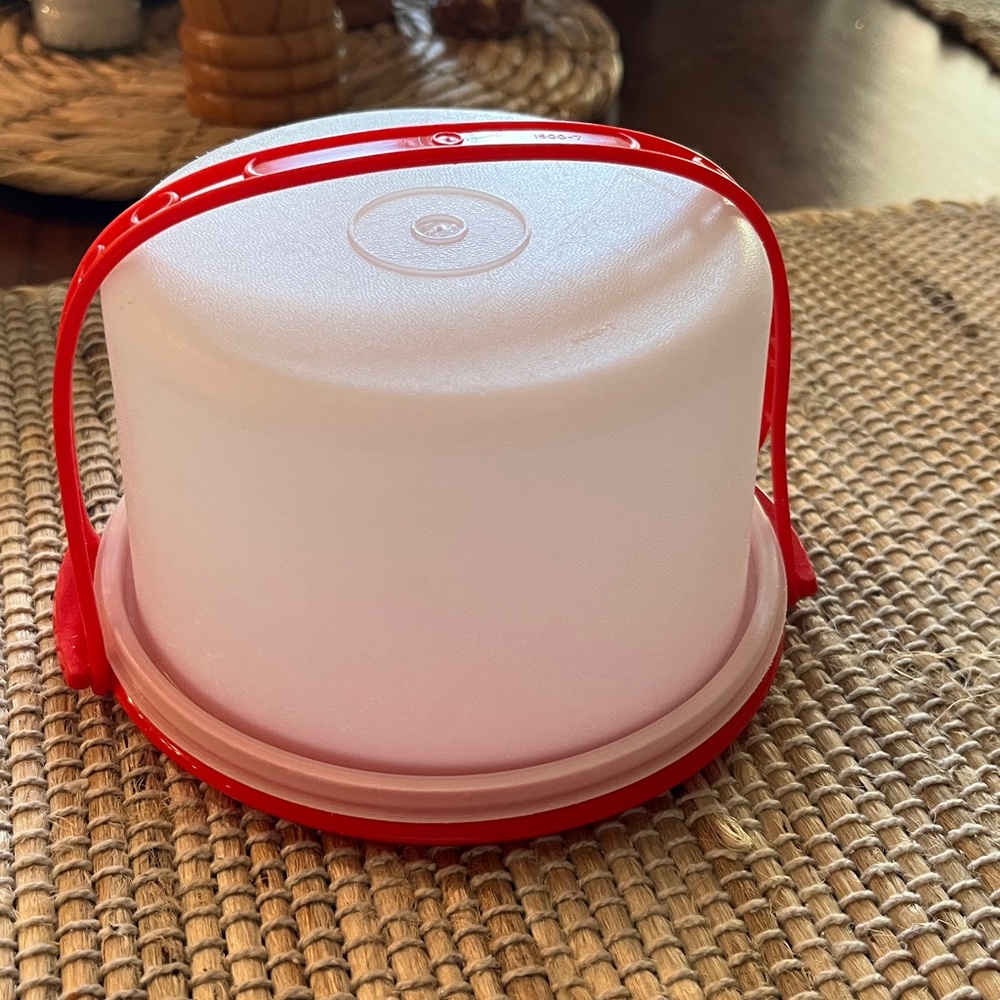 Vintage Tupperware Toys Kid Size Cake Cupcake Pretend Play Carrier Cheeseball